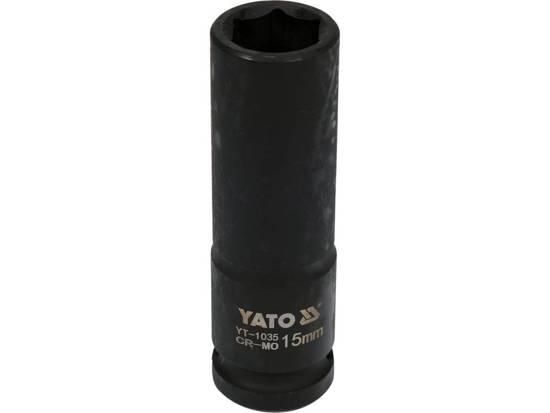 Головка торцевая ударная длинная YATO Польша 1/2" М=15 l=78 мм YT-1035