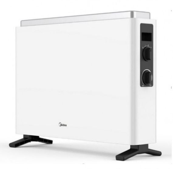 Конвектор електричний Midea NDK20-21A Підлоговий 2,0 кВт, площа обігріву 25 кв.м., білий (000004024)