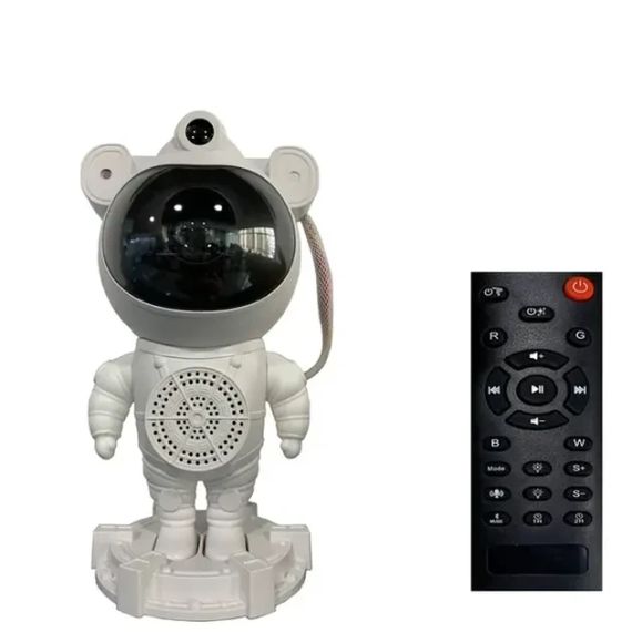 Ночник проектор звездного неба Астронавт с Bluetooth колонкой Sky Star Astronaut Bambi ZZ-202 | Зображення 4