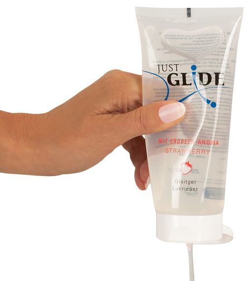 Лубрикант Just Glide Strawberry на водной основе 200 мл sexstyle | Зображення 2