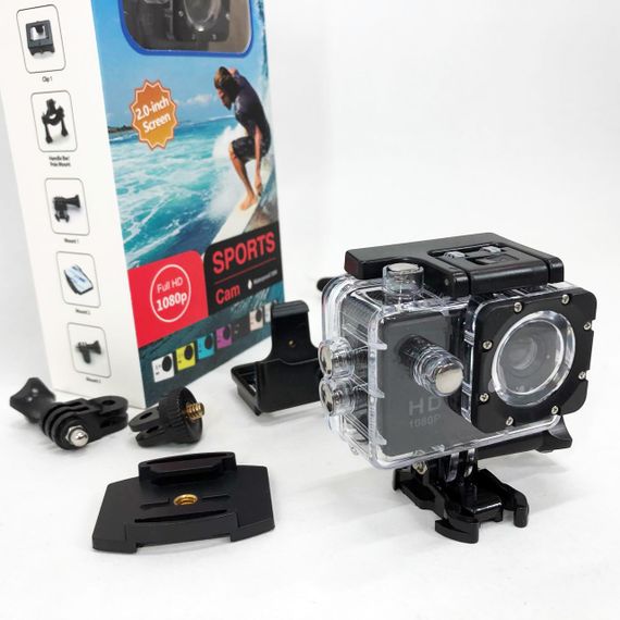 Экшн камера DVR SPORT A7, Камера gopro водонепроницаемая, Камера гоупро, Камера на голову налобная | Зображення 1