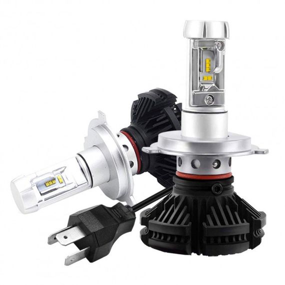 Лампи світлодіодні LED в авто сверхяркие 6000LM з цоколем H4 потужністю 50W і колірною температурою 6000K XPRO COKOL LED X3-H4 комплект 2 шт. | Зображення 3
