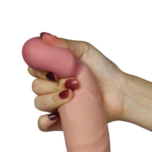 Реалистичный вибратор - The Ultra Soft Dude Vibrating 9" Sex Aura | Зображення 2