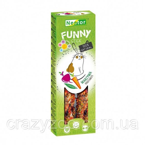 Ласощі для гризунів Nestor Gryzon Premium Funny Warzywa з овочами 115 г 2473/FU-GW