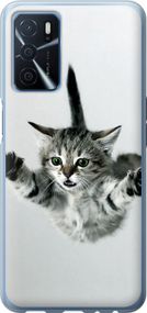 Чехол на Oppo A16 Летящий котёнок "2322u-2469-17620"