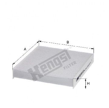 Фильтр салона Renault Captur 13- / Clio 12- / Duster 19- / Logan 08- / Sandero/Stepway 13-, Hengst, E3918LI,