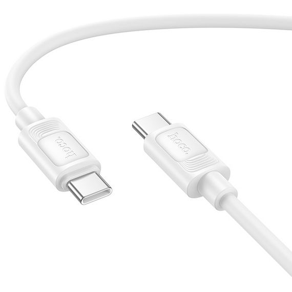 Дата кабель Hoco X122 Benefit Type-C to Type-C 60W (1m) White | Зображення 1