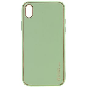Шкіряний чохол Xshield для Apple iPhone X/XS (5.8") Зелений/Pistachio