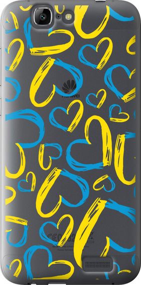 Чехол на Huawei Ascend G7 Сердца UA "5292u-147-17620"