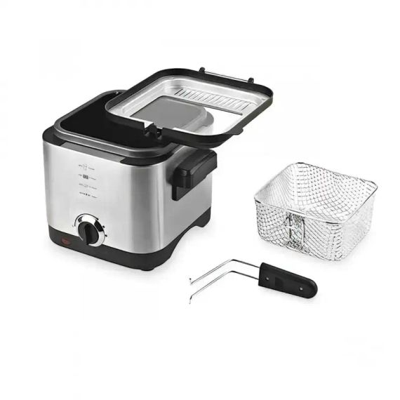 Фритюрница для дома на 1,5л Crownberg CB 5542, 1200 Вт для картошки фри, нагетсов | Зображення 5