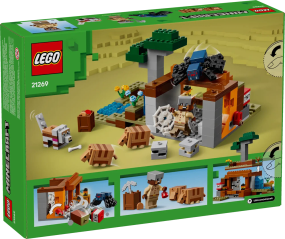 Конструктор LEGO Minecraft Шахтная экспедиция Броненосец (The Armadillo Mine Expedition) 21269 | Зображення 1