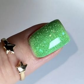 Світловідбивний рідкий полігель Crooz Crystal 02 (зелений) 15мл