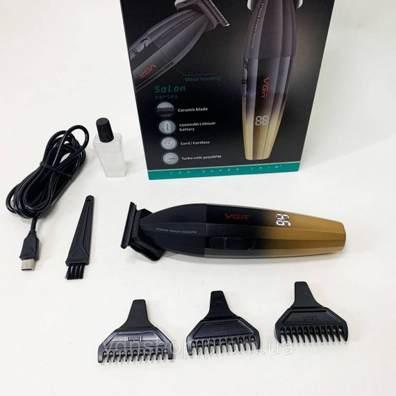 Електрична машинка для стрижки з насадками, Машинка для стрижки з насадками бездротова CR-43 | Зображення 9