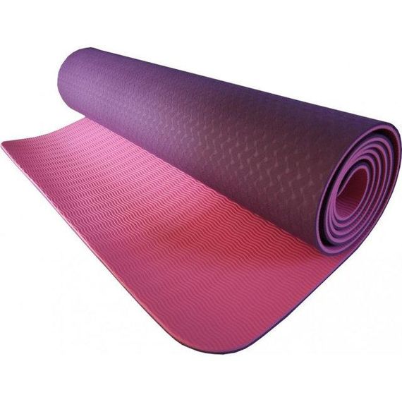Килимок для йоги та фітнесу Power System PS-4060 TPE Yoga Mat Premium Purple (183х61х0.6) | Зображення 4
