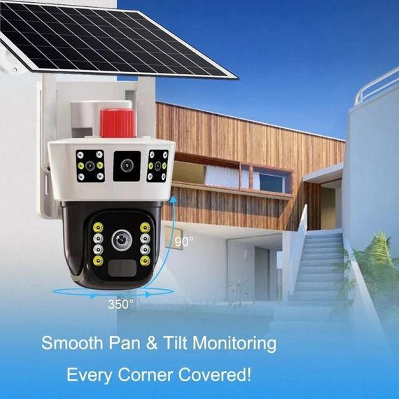 Камера відеоспостереження PTZ WiFi з сонячною панеллю XPRO TP34-4G/TD35 V380PRO (45047-16979_1980) | Зображення 3