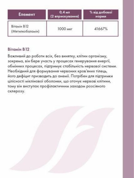 Витамин В12 в виде спрея Nutriplus Farmasi 20 мл | Зображення 3