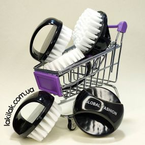 Мягкая черная щетка для удаления пыли с ногтей Global Fashion