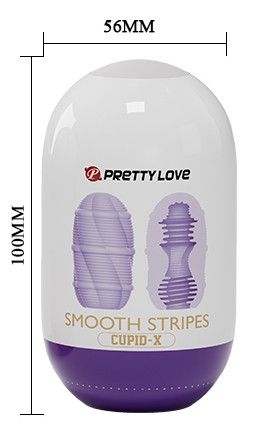 Мастурбатор яйце Pretty Love - Smooth Stripes Cupid-X, BI-014931-3 Sex Aura | Зображення 3