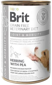 Вологий кормBrit Veterinary Diet для собак підтримки здоров'я суглобів з оселедцем 400г