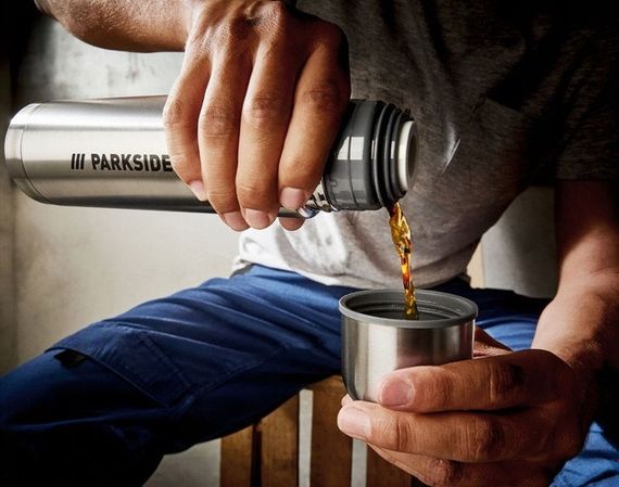 Термос із нержавіючої сталі Parkside 420 мл сріблястий | Зображення 1