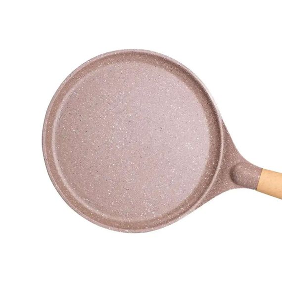 Алюмінієва млинна сковорода Marble з антипригарним покриттям Ø 24 см, товсте дно MGC кавова HP-4-428CO | Зображення 3