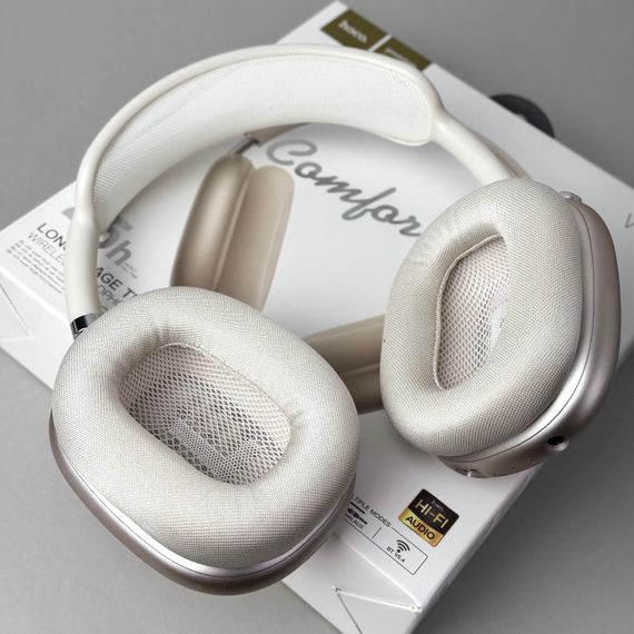Бездротові навушники Hoco Pro Max W65 (Бежевий) | Зображення 6