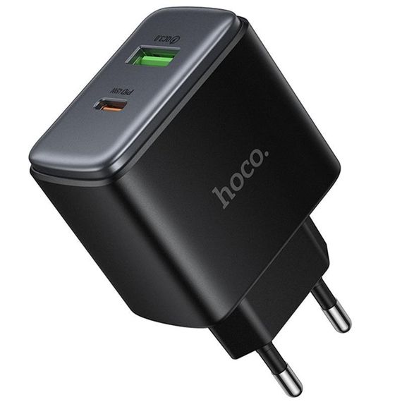 СЗУ Hoco C158A Upgrade PD45W (1USB-A/1C) Black | Зображення 2