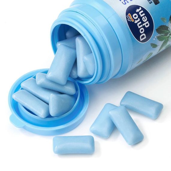 Жевательная резинка со вкусом мяты Dontodent Strong Mint, без сахара и без аспартама, 50 шт., Германия