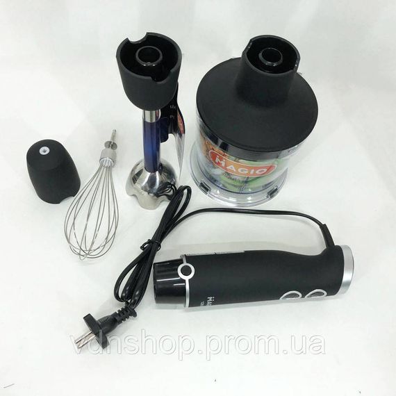 Блендер настільний електричний MAGIO, Портативний блендер подрібнювач, Занурювальні блендери для дому YV-28 | Зображення 7