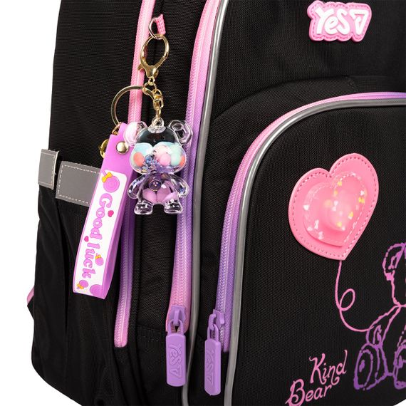 Шкільний рюкзак YES S-91M Pink Bear 550499 17.1 л | Зображення 8