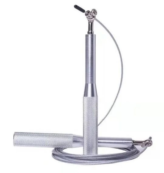 Скакалка швидкісна на підшипниках алюмінієва PowerPlay 4207 Elite Jump Rope Срібна 3 м (PP_4207_Silver) | Зображення 3