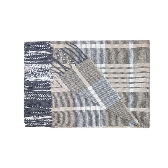 Плед бавовняний HORACE бежевий Love You 140 x 200 см | Зображення 1