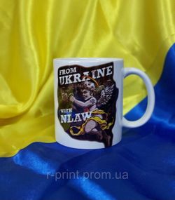 Чашка керамічна з принтом NLAW 330 мл (2427-129)