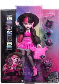 Кукла Монстр Хай Дракулаура с аксессуарами и котом летучей мышью Оригинал Mattel Monster High Draculaura