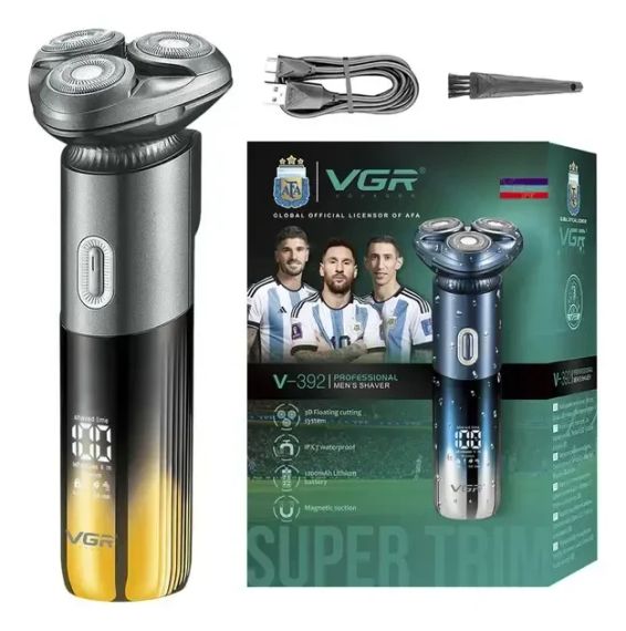 Электробритва VGR V‑392 с триммером/влагозащитой IPX LED-дисплеем и встроенным аккумулятором | Зображення 4