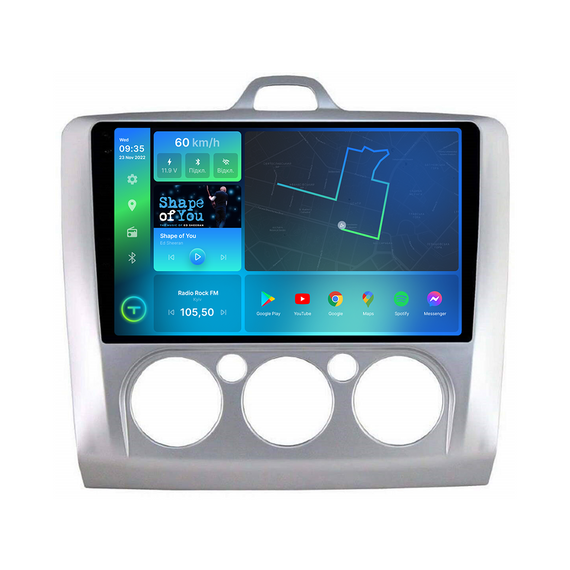 Штатна магнітола Torssen 2K Ford Focus 05-11 conditioner FL9 4+64Gb 4G Carplay DSP | Зображення 1