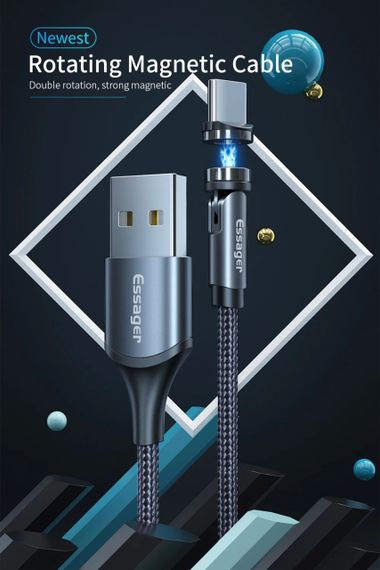 Магнитный коннектор Plug Type-C, с передачей данных и зарядом, для магнитного кабеля | Зображення 4