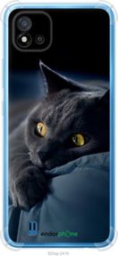 Чохол на Realme C20A Димчастий кіт "825sp-2416-2448"