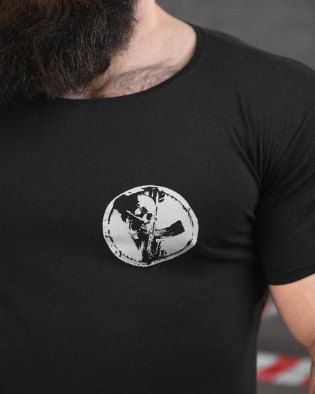 Тактична ХЛОПКОВА футболка NECRONIMICON скелет black НП5204 | Зображення 4