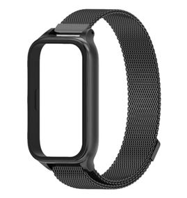Ремінець металевий Mijobs Magnet для Xiaomi Smart Band 9 Active з магнітною застібкою - Black