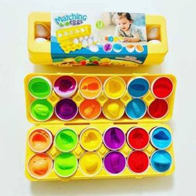 Сортер 3D Яєчний лоток 12шт 4FUN Game Club Овочі та фрукти