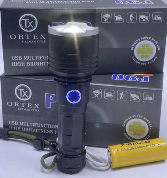 Фонарь военно-тактический ORTEX GERMAN STYLE CREE XHP90 IP67 USB 10000 LUMENÓW 1 КМ Original | Зображення 1