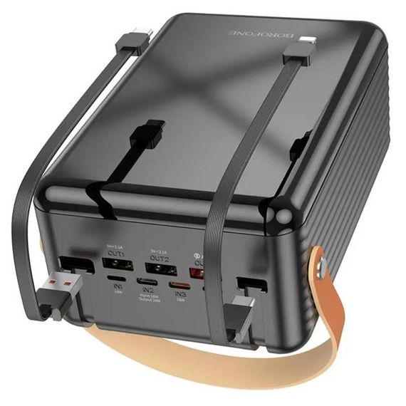 Зовнішній акумулятор повербанк BOROFONE BJ32 power bank 80000mAh швидка зарядка 22.5W YR-83
