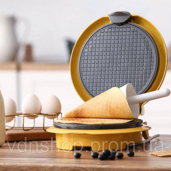 Мультипекарні вафельниці Magio, Мультимейкер для гонконгських вафель для дому Вафельниця ріжків CL-22 | Зображення 4