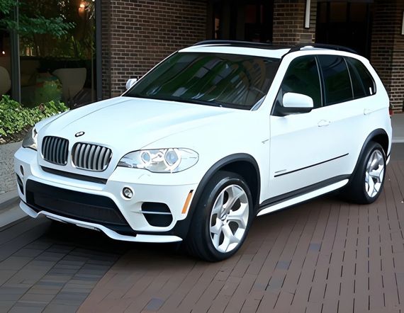Накладка на передній бампер (2010-2013, під фарбування) для BMW X5 E-70 рр | Зображення 1