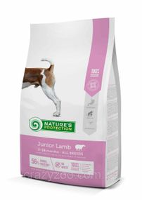 Сухой корм для щенков всех пород Nature's Protection Junior All Breeds Lamb с ягненком 7.5 кг