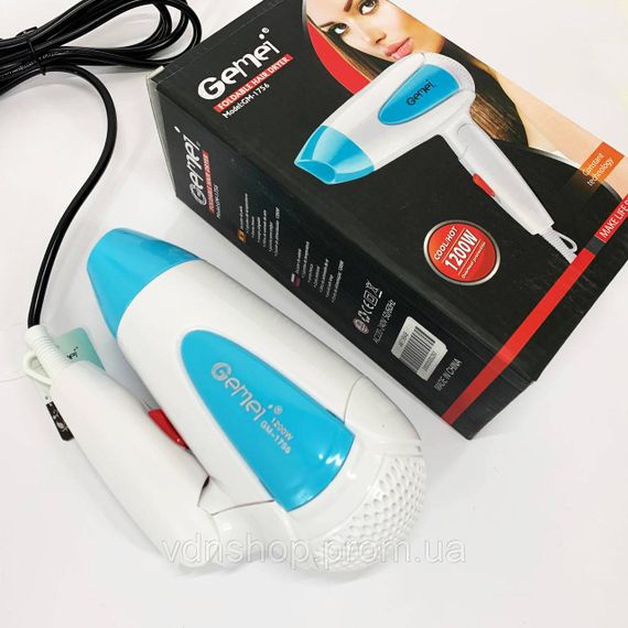 Професійний фен для укладання волосся з насадкою Gemei, Жіночий фен для волосся з потужним мотором JU-71 | Зображення 4