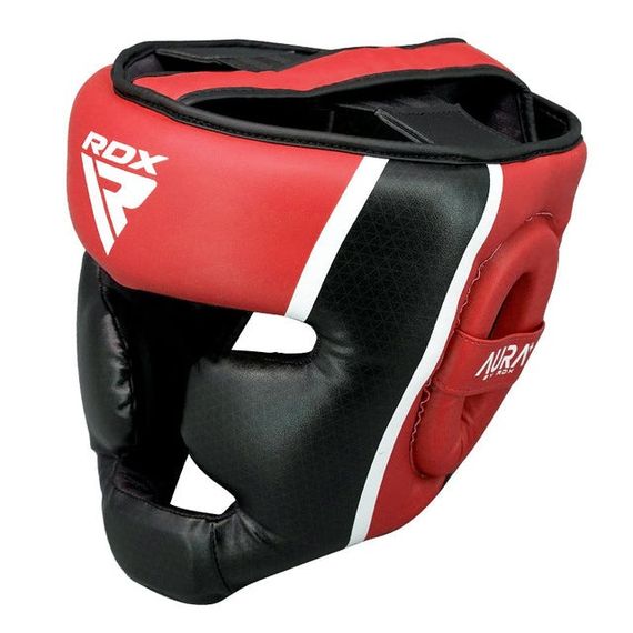 Шолом боксерський  RDX AURA PLUS T-17 Red/Black L (капа у комплекті) | Зображення 5