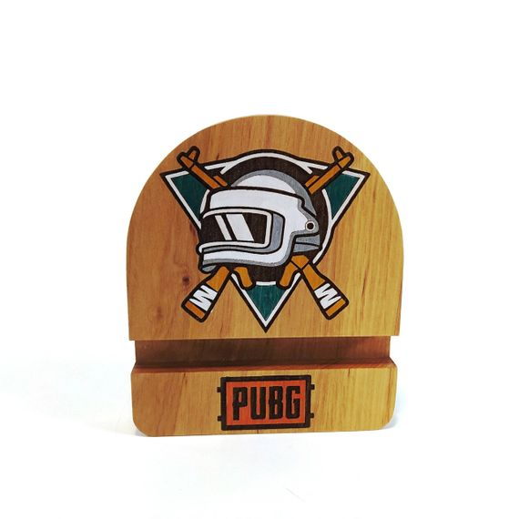 Подставка держатель для мобильного телефона смартфона планшета PUBG logo Мастерская мистера Томаса 10х12см