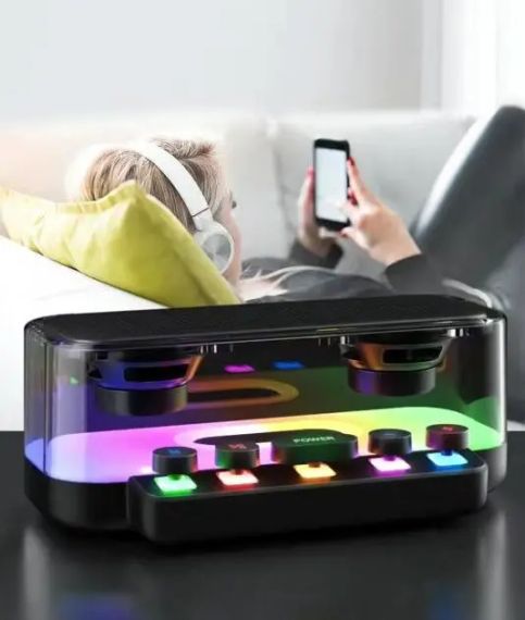 Портативна колонка Bluetooth з підсвічуванням RGB  Bluetooth 5.0, Type-C. | Зображення 3
